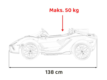 Pojazd Lamborghini SIAN Biały