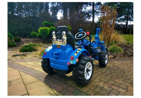 MOCNY TRAKTOR Z ŁYŻKĄ KINGDOM 12V  DWIE PRĘDKOŚCI/JS328A