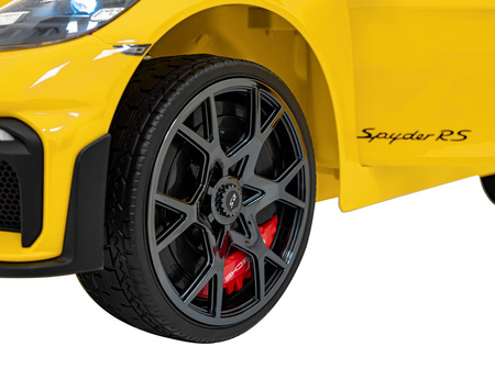 Pojazd Porsche Spyder RS 718 Żółty samochód sportowy