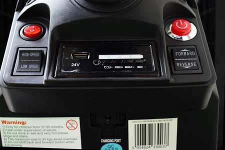 MEGA TRAKTOR Z ŁADOWARKĄ,KOPARKĄ, PRZYCZEPĄ 24 V SUPER-MOC SX-2068-ZIELONY