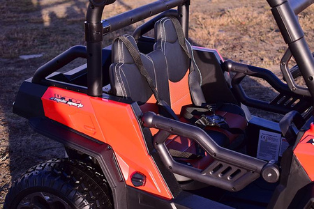 MEGA BUGGY UTV DLA 2 DZIECI, 4 SILNIKI, MIĘKKIE SIEDZENIE, MIĘKKIE KOŁA/7988-HIGH
