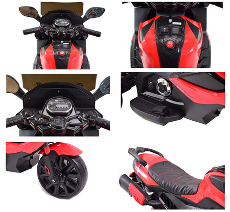 MOTOR ŚCIGACZ POWER -  MIĘKKIE KOŁA, MIĘKKIE SIEDZENIE/LQ168A