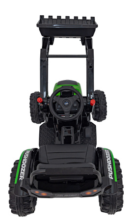 Koparka Traktor na akumulator dla dzieci Zielony + Ruchome Ramię Łyżka + Pilot + Wolny Start + Radio FM + LED