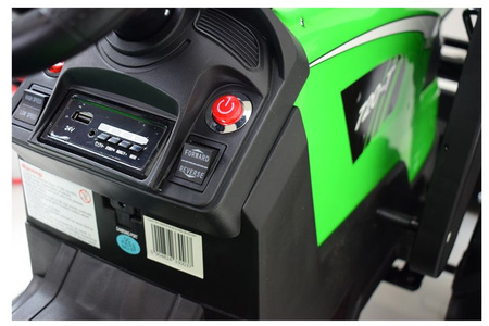 MEGA TRAKTOR Z ŁADOWARKĄ,KOPARKĄ, PRZYCZEPĄ 24 V SUPER-MOC OLBRZYMI