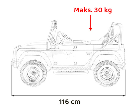 Pojazd Land Rover Defender 110 SVX Concept Czarny