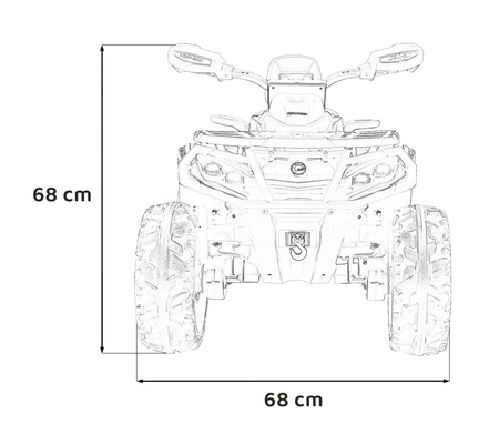 Quad Can Am Outlander ATV z Pilotem Różowy