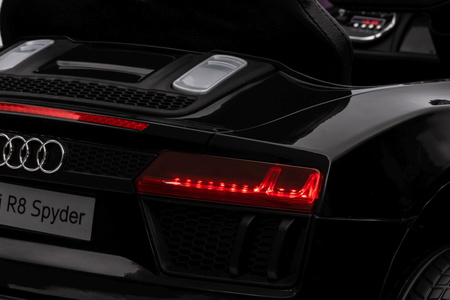 Audi R8 Policja na akumulator dla dzieci + Pilot + EVA + Wolny Start + MP3 LED