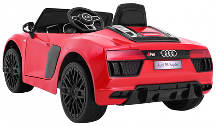 Audi R8 Spyder na akumulator Lakier Czerwony + Pilot