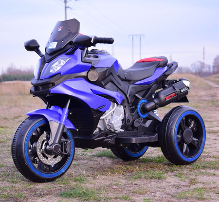 DUŻY MOTOR ŚCIGACZ  STRONG 2 EXCLUSIVE, ŚWIECĄCE KOŁA/HLX2018