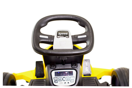 SZYBKI GOKART FANCY NA AKUMULATOR 12V, REGULOWANA  - ROZSUWANA RAMA,  SUPER ZABAWA\BDQ-8