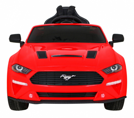 Autko Ford Mustang GT na akumulator dla dzieci Czerwony