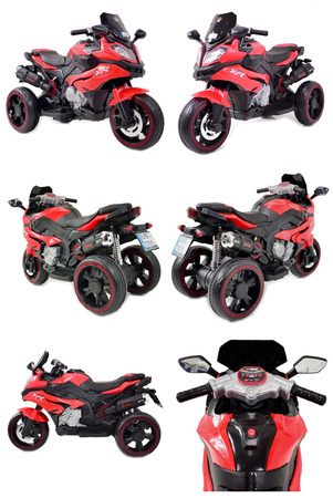 DUŻY MOTOR ŚCIGACZ  STRONG 2 EXCLUSIVE, ŚWIECĄCE KOŁA/HLX2018