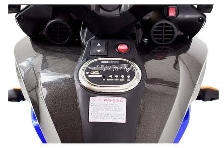 MEGA MOTOR 3 KOŁOWY - MIĘKKIE KOŁA EVA, MIĘKKIE PIKOWANE SIEDZENIE/HS-5188