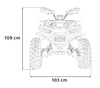Pojazd Quad Spalinowy 200CC PRO RIDER Pomarańczowy