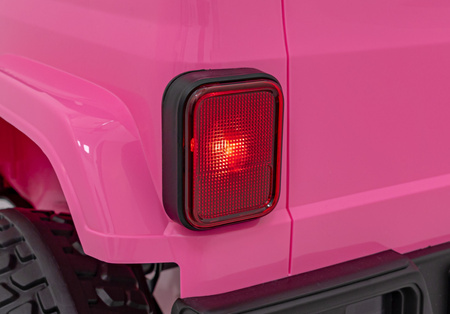 Auto terenowe OFF-ROAD 3.0 dla dzieci Różowy + Pilot + Wolny Start + Pasy + Audio LED