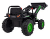 Koparka Traktor na akumulator dla dzieci Zielony + Ruchome Ramię Łyżka + Pilot + Wolny Start + Radio FM + LED
