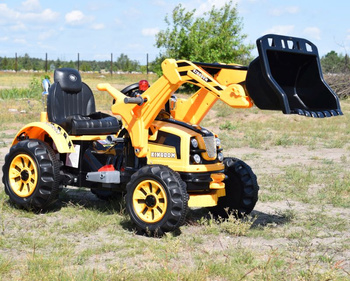 MOCNY TRAKTOR Z ŁYŻKĄ KINGDOM 12V  DWIE PRĘDKOŚCI/JS328A