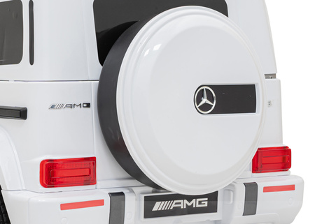 Mercedes AMG G63 dla dzieci Biały + Pilot