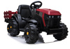 WIELKI TRAKTOR NA AKUMULATOR Z PRZYCZEPĄ, MIĘKKIE KOŁA, MIĘKKIE SIEDZENIE/BDM0925