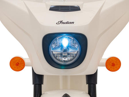Pojazd Chopper INDIAN Biały motocykl dla dziecka