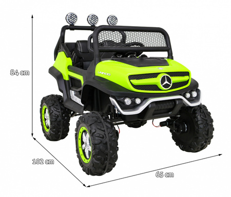 Mercedes Benz Unimog dla dzieci Zielony + Napęd 4x4