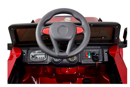 MEGA JEEP  FULLTIME, NAPĘD 4X4,  1X12V ,WOLNY START/ MIĘKKIE KOŁA, FUNKCJA BUJANIA EXCLUSIVE LAKIER/7588