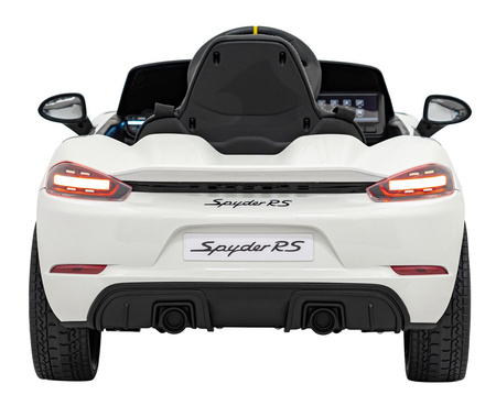 Pojazd Porsche Spyder RS 718 Biały sportowy samochód