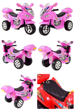 Motorek  dla maluszka, dźwięki, światła, miękkie siedzenie/LL1188