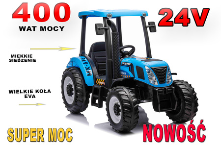 OLBRZYMI TRAKTOR MX-616  NA AKUMULATOR Z PILOTEM 24 V, 400 W/A011-24