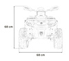 Quad Can Am Outlander ATV z Pilotem Żółty
