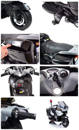 NAJWIĘKSZY SUPER SZYBKI MOTOR  ŚCIGACZ POLICYJNY 118, MIĘKKIE KOŁA, MIĘKKIE SIEDZENIE, GAZ W RĄCZCE, HAMULEC /HZB118