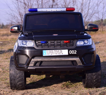 JEEP POLICJA 4X4 Z  AMORTYZATORAMI, PILOT,  REDUKTOR/ XMX-601-1