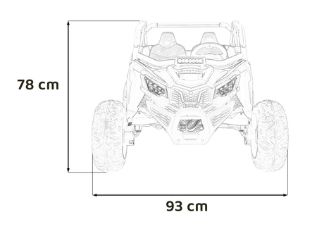 Pojazd Buggy SR SUPER 66 Czerwony