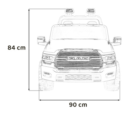 Pojazd RAM 3500 Biały