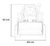 Traktor Spychacz G320 dla najmłodszych dzieci Czerwony + Ruchoma łyżka + Melodie + Klakson + Światła LED