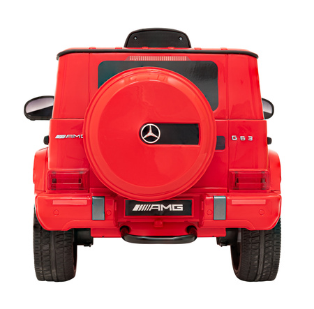 Mercedes AMG G63 dla dzieci Czerwony + Pilot