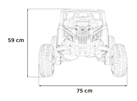 Pojazd Buggy ATV Defend 4x4 Czerwony