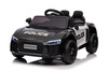 Audi R8 Policja na akumulator dla dzieci + Pilot + EVA + Wolny Start + MP3 LED
