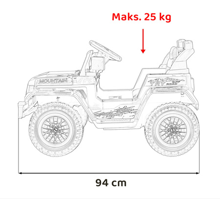 Pojazd Off Road MOUNTAIN Różowy