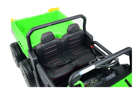 BUGGY 6 KOŁOWY DLA 2 DZIECI, ELEKTRYCZNA WYWROTKA, MIĘKKIE KOŁA, MIĘKKIE SIEDZENIE, 400 WAT/XMX623B