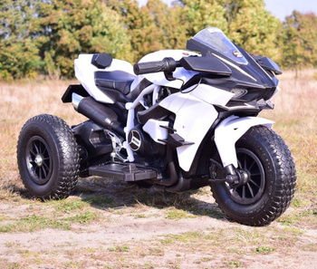 SUPER ŚCIGACZ 12 V, NOWOCZESNA  BRYŁA, ŚWIECĄCE KOŁA, GAZ W MANETCE, DWA SILNIKI/MOTOR-H