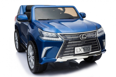 Lexus LX570 Lakierowane Autko dla 2 dzieci Niebieski  SUV + Pilot