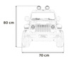 Jeep Wrangler Rubicon na akumulator dla dzieci Czerwony + Pilot + Radio MP3 LED + Koła EVA