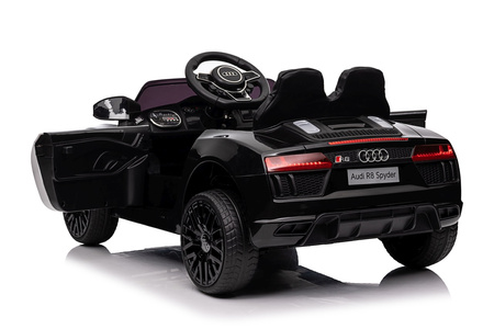 Audi R8 Policja na akumulator dla dzieci + Pilot + EVA + Wolny Start + MP3 LED