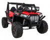Buggy UTV Terenówka dla dzieci Czerwony + Pilot + Bagażnik + Wolny Start + EVA + MP3 LED