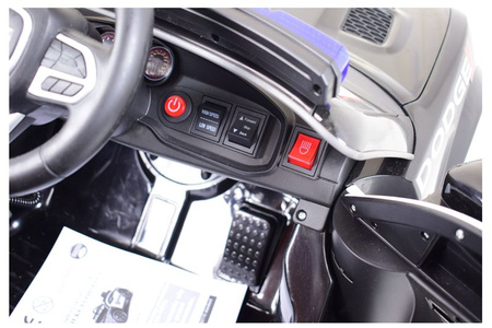 AUTO NA AKUMULATOR DODGE CHARGER  POLICJA, KOGUTY, DŹWIĘKI, PILOT/ZB-911