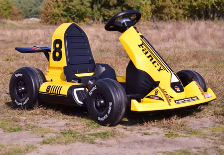SZYBKI GOKART FANCY NA AKUMULATOR 12V, REGULOWANA  - ROZSUWANA RAMA,  SUPER ZABAWA\BDQ-8