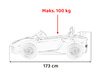Auto Lamborghini Aventador SV na akumulator dla 2 dzieci Czerwony + Pilot 2,4 GHz + Pianka EVA + Audio LED