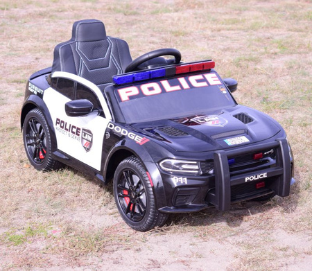 AUTO NA AKUMULATOR DODGE CHARGER  POLICJA, KOGUTY, DŹWIĘKI, PILOT/ZB-911