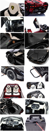 ORYGINALNE LAMBORGHINI SIAN NA AKUMULATOR,  WERSJA Z MIEJSCEM DLA RODZICA/QLS6988